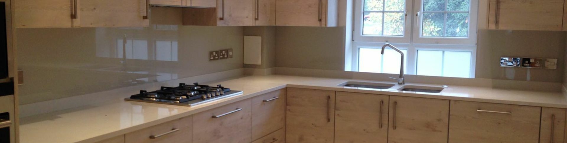 Rolands Glass Brown Glass Kitchen Splashback