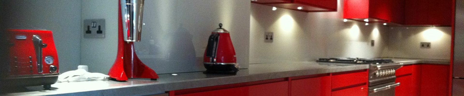 Kitchen Splashback in Red